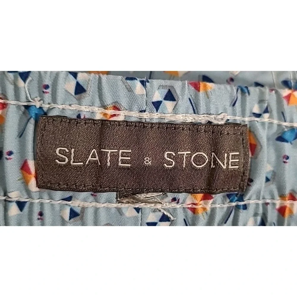 Slate & Stone Swim Trunks Mens Size‎ XL All Over Print Sun Umbrellas